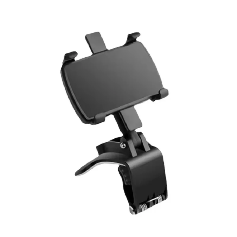 Dashboard Car Phone Holder ABS Mobile Phone Sun Visor Holder Auto Rear View Mirror Phone Support 360 Degree Rotation Accessories
