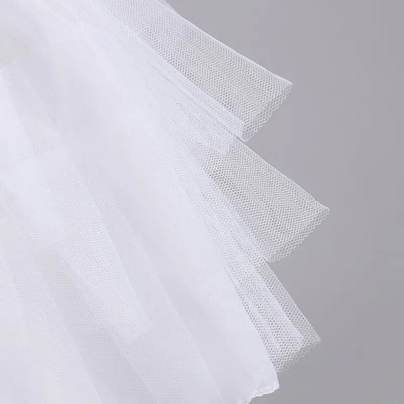 652F Cosplay Người Giúp Việc Mặc Gothic Pettiskirt Ngắn Không Tường Petticoat Bé Gái Lê Lưới Y