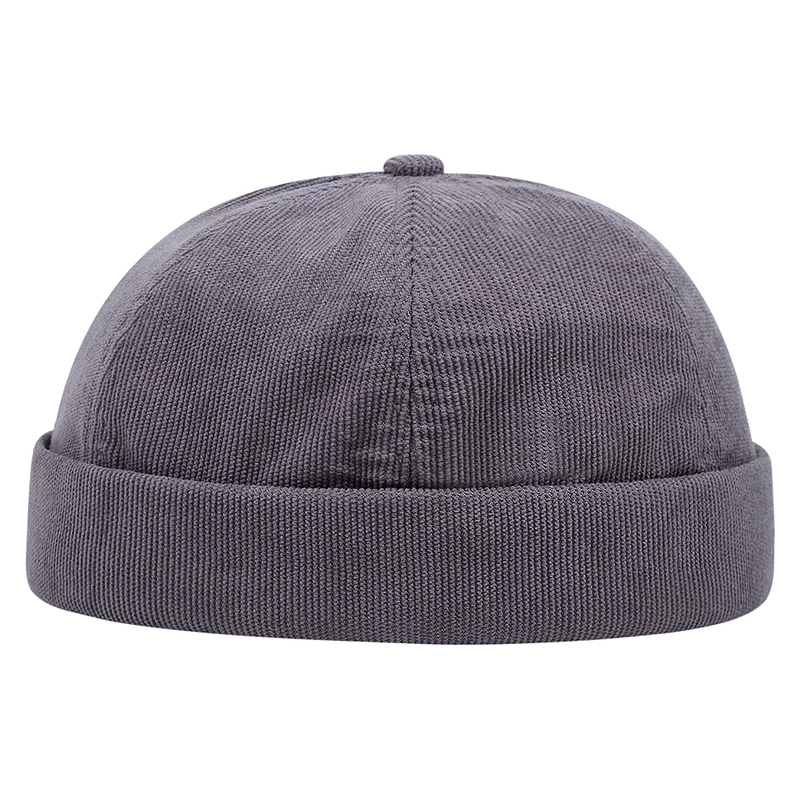 2024 nova moda casual cor sólida veludo minimalista cor sólida unisex chapéu sem aba outono e inverno gorro à prova de vento