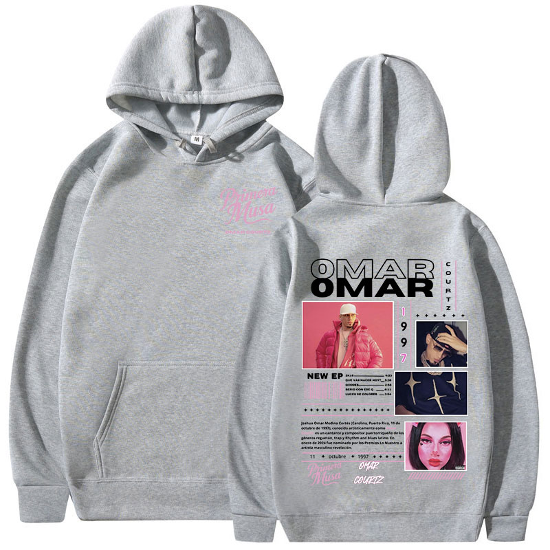 Omar Courtz Primera Musa Album Tour Merch sweat à capuche pour homme femme mode sweats à capuche Hip Hop surdimensionné pulls Streetwear