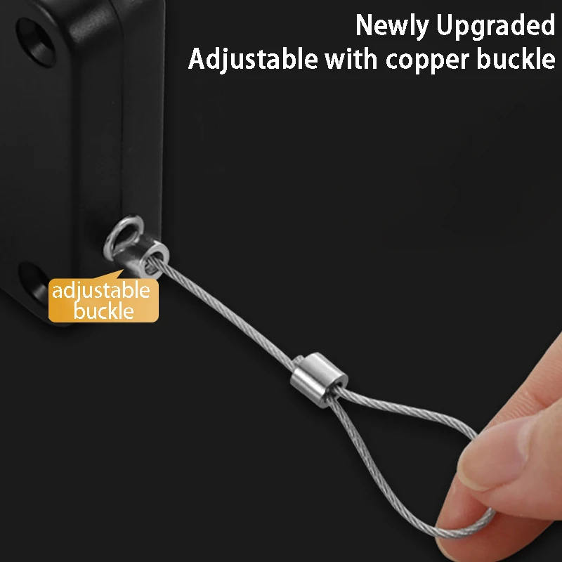Automatic Sensor Door Closer Punch-Free Adjustable Surface Door Stopper Bracket for Home Automatically Doors Close 2 Generation