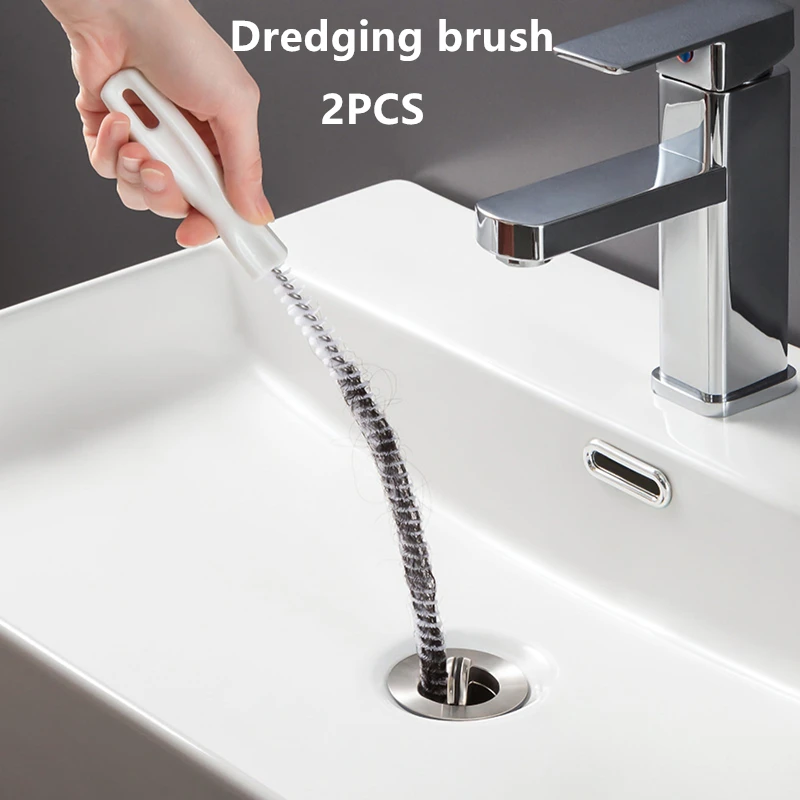 Rohr Bagger Pinsel Bad Haar Kanalisation Waschbecken Reinigung Pinsel Abfluss Reiniger Flexible Reiniger Küche Verstopfen Stecker Loch Entferner Werkzeug