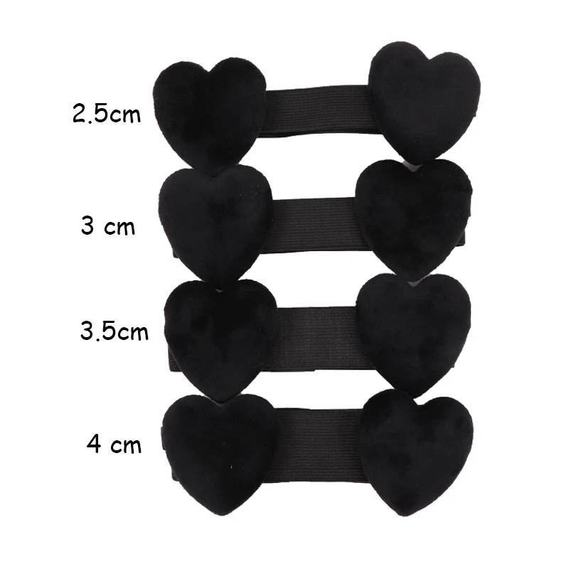 1Pcs Adjustable Elastic Band For Edge Control With Pink Ear Covers Lace Band With Heart-Shaped Ear Muffs Headband With Ear Pads
