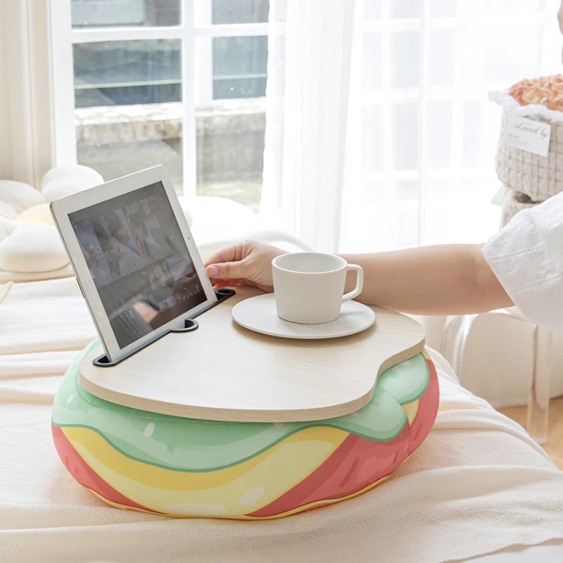‌ Magnetic Snap-Onโต๊ะตักหน่วยความจําโฟมCushionedแล็ปท็อปถาดErgonomicศึกษาตารางสําหรับเตียง/โซฟา/หอพักAnti-Slipผู้ถือหนังสือ