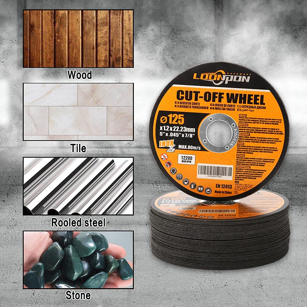 Disco de corte de 125mm, rueda de corte de Metal, amoladora angular, rebanada de disco, cortador de hoja de molienda reforzada con fibra para Metal y hierro, 5-50 Uds.