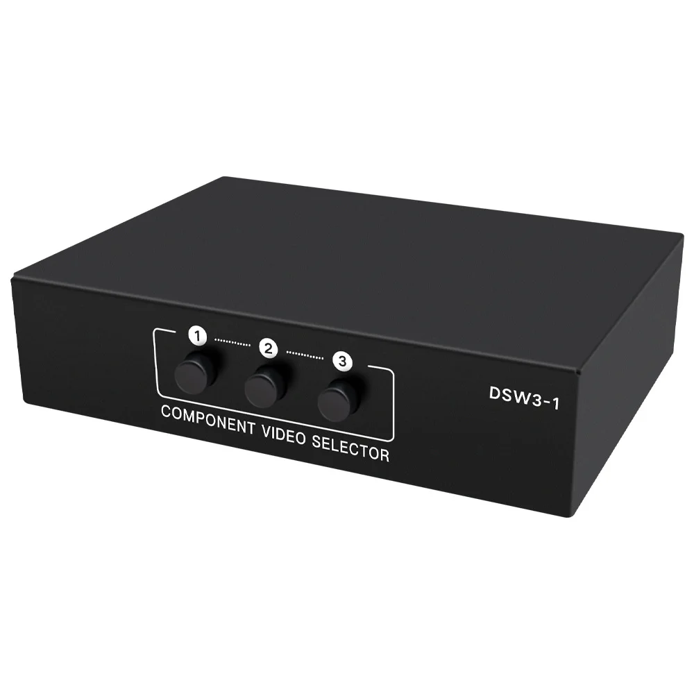 3In 1Out 3 Channel 5 RCA Ypbpr RGB Component Selector RCA AV Switcher