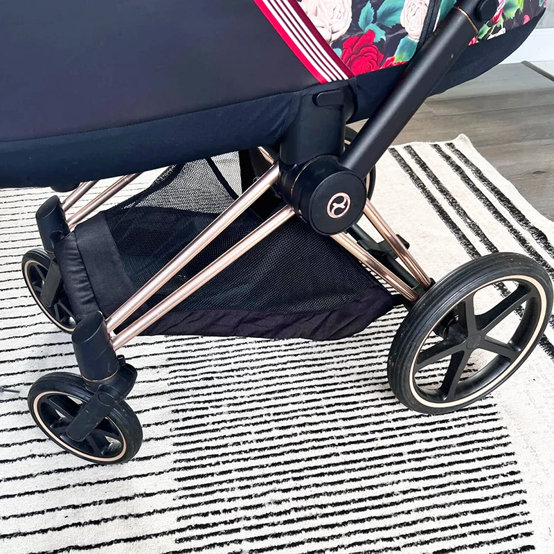 Cesta de cochecito para Cybex Priam 3/4(2019 ~ 2024), bolsa de compras para cochecito, bolsa de almacenamiento, accesorios de repuesto para cochecito de bebé