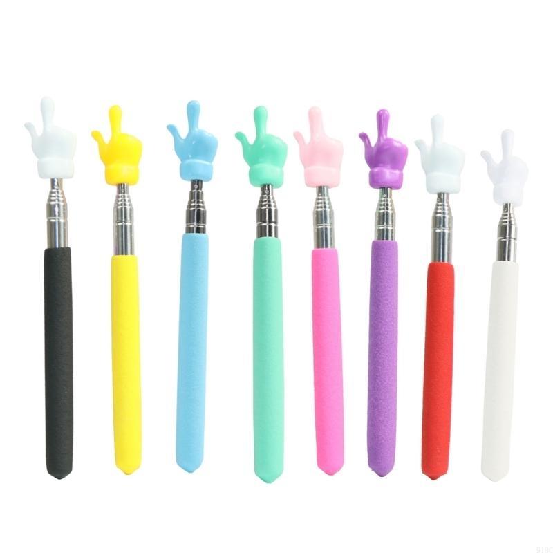 Telescopic Teacher Pointer with Finger Retractable Handy Pointer