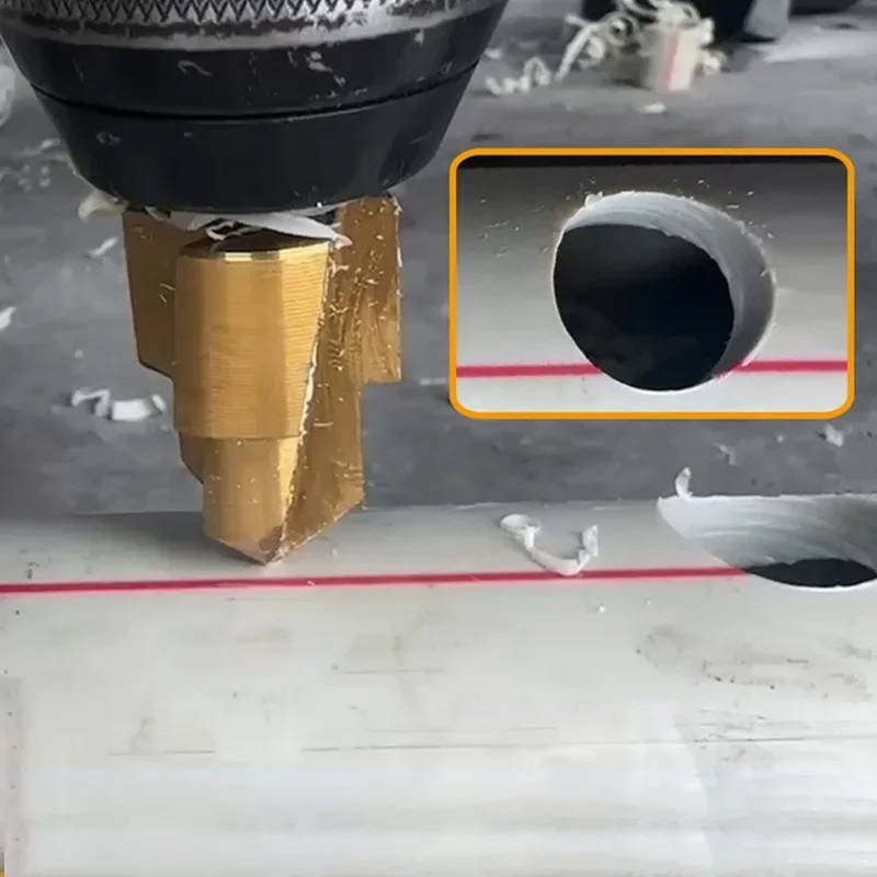 New PPR Lifting Drill 20/25/32 Mm Titanium Step Drill Set Hexagonal Handle Hole Opener for Water Pipe Expansion Core Drill Bit