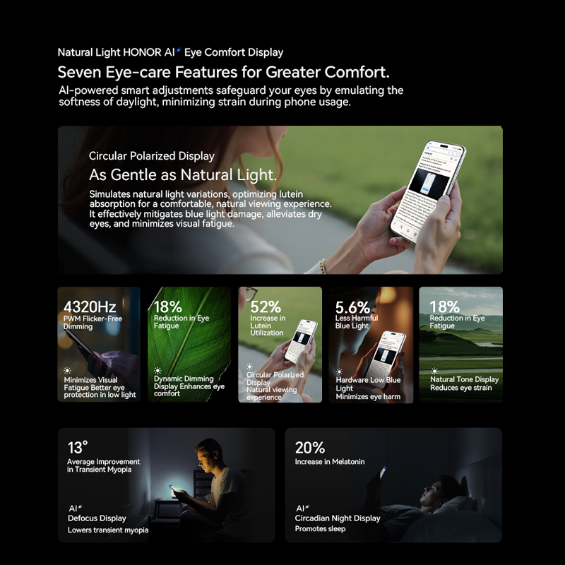 Nueva versión Global Original Honor Magic 7 Pro Snapdragon ®   8 Elite 6,8" 1280*2800 OLED 50MP*3+200MP 100W 5850mAh(EE. UU.) y 5270mAh(Reino Unido)