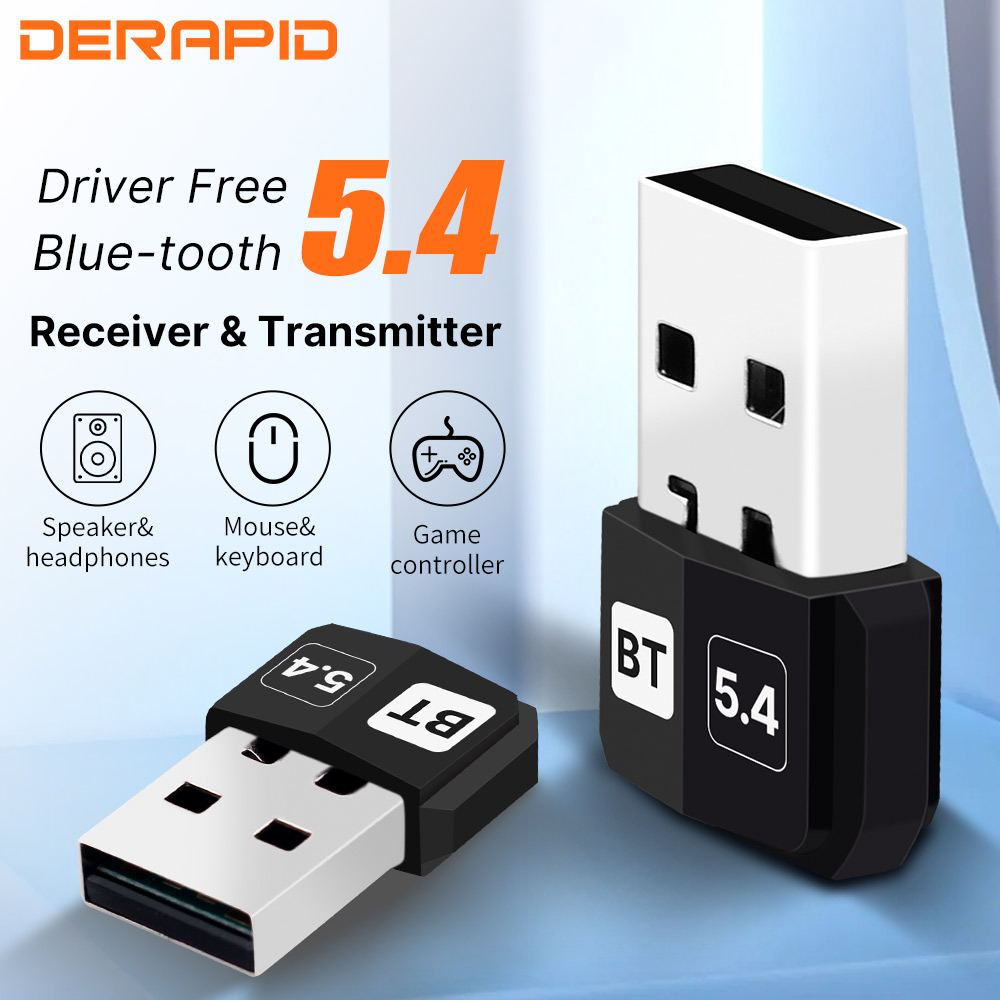 USB Bluetooth 5,4 Adapter Wireless Sender Empfänger Dongle Audio Bluetooth Für Bluetooth Adapter Für Win10/11 Fahrer Kostenloser