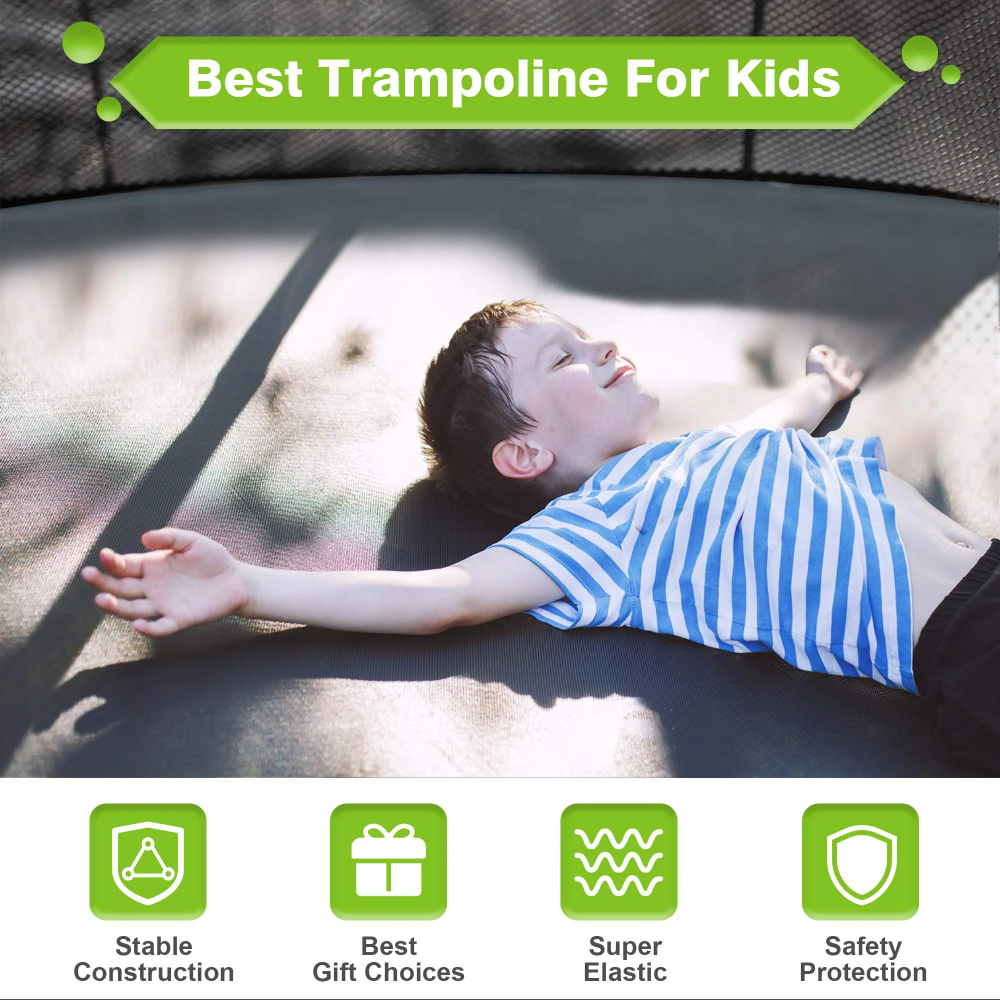 Outdoor Recreational Trampoline, Backyard Pumpkin Trampoline for Kids & Adults