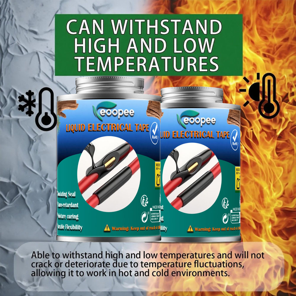 Liquid Waterproof Electrical Tape Epoxy Resin Black Glue Quick Drying Sealant For Wires And Cables Home Use Fix Line Glue