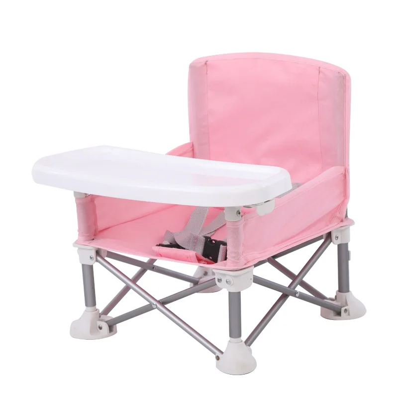 Chaise bébé compacte et pliable en alliage d'aluminium, avec ceinture de sécurité, pour une utilisation intérieure et extérieure, voyage facile pour les pique-niques de Camping