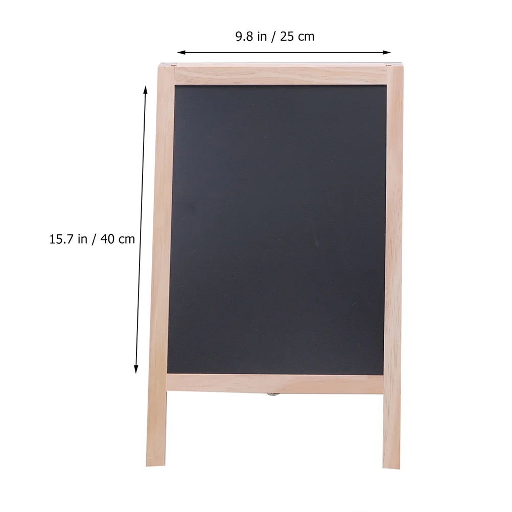 Double Size Mini Chalkboards With Stand Wood Frame Blackboard Signs Message Board Easel Display Advertising For Bar Counter