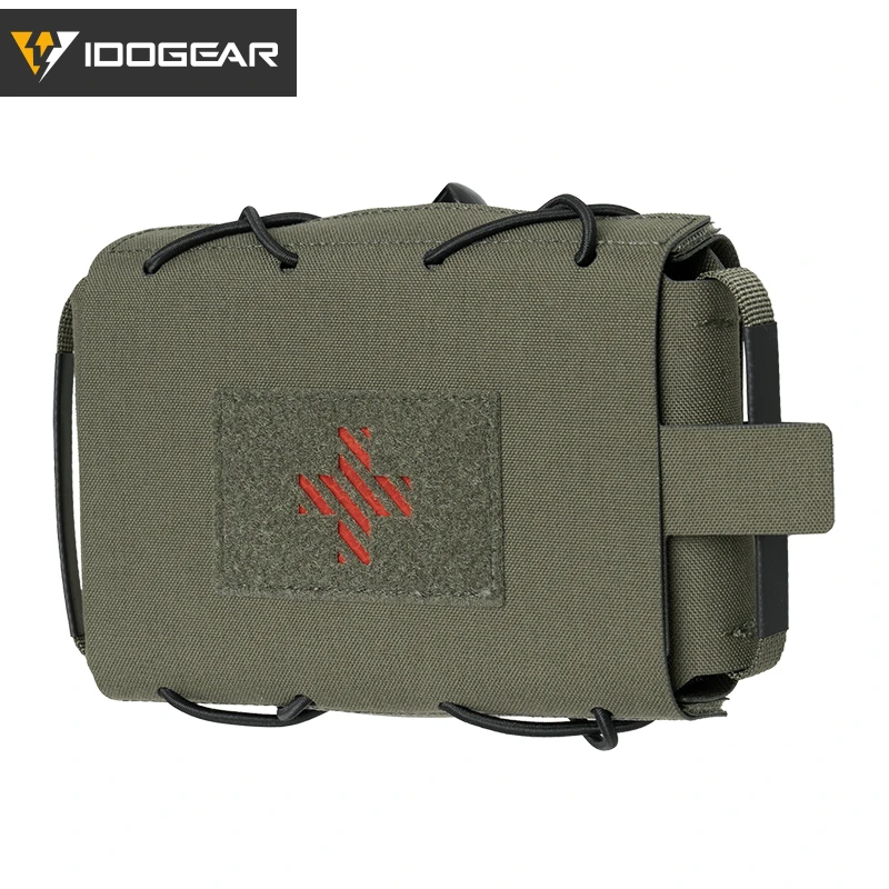 IDOGEAR bolsa médica táctica botiquín de primeros auxilios desmontable corte láser MOLLE bolsa de supervivencia de emergencia para viajes al aire libre senderismo 35132
