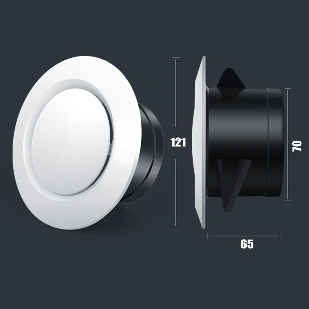 75 100 125 mm ABS Wand Decke Luftversorgung Lüftungskanal Belüftung Abluftgitter Abdeckung Wasserdichter Auslass Heizung Kühlung Lüftungsschlitze
