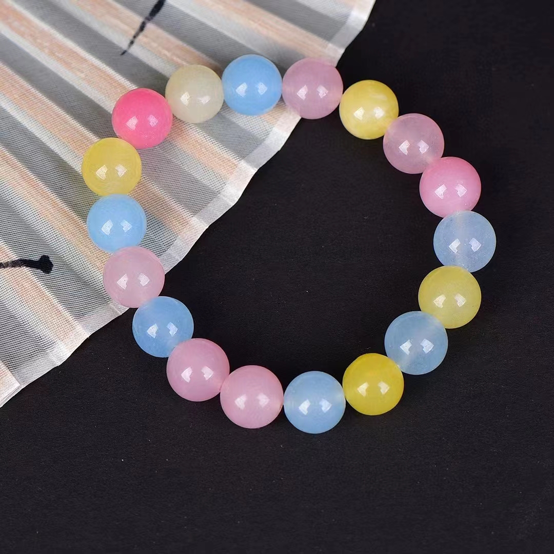 Corrente de mão morganita para mulheres, pedra colorida natural, pulseira berilo rosa, requintadas pulseiras de pedras preciosas, encantos da jóia