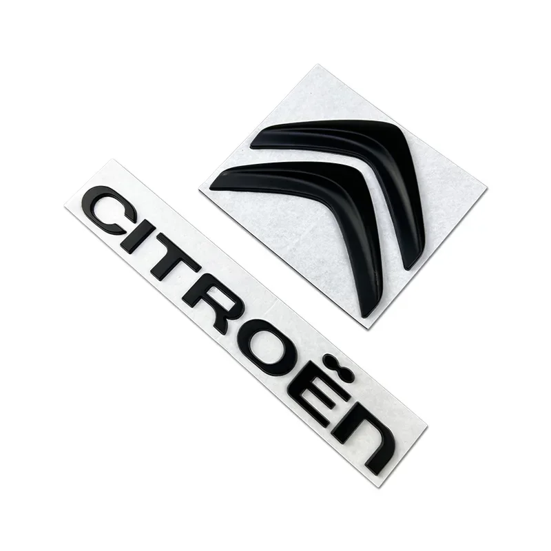 Metal Letter Sticker Car Front Rear BadgeEmblem for Citroen C4 C3 Xsara C-Elysee C5 C1 DS3 DS5 DS4 Jumper Picasso Sega C-quatre