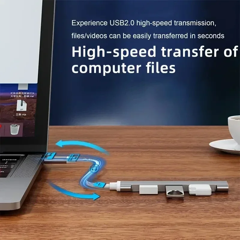 Hub USB 3,0 de 4 puertos, divisor tipo c de alta velocidad, 5Gbps para PC, accesorios de ordenador, concentrador multipuerto, 4 puertos USB 3,0 2,0