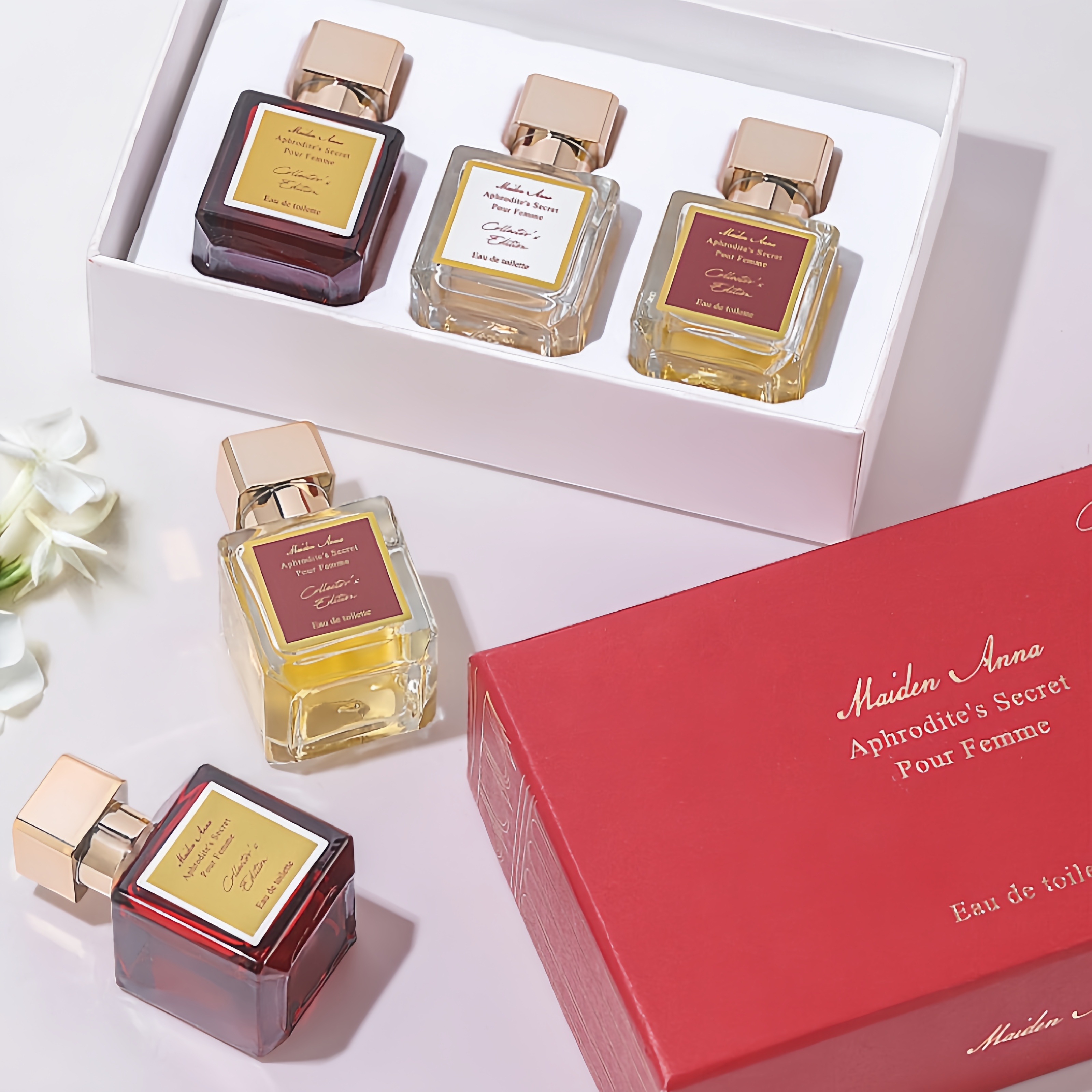 Parfum Woman Trio Gift Set 30ml*3 - Bloemenfruitige en houtachtige geur voor dag en nacht, elegante reisparfums Femininos Origineel