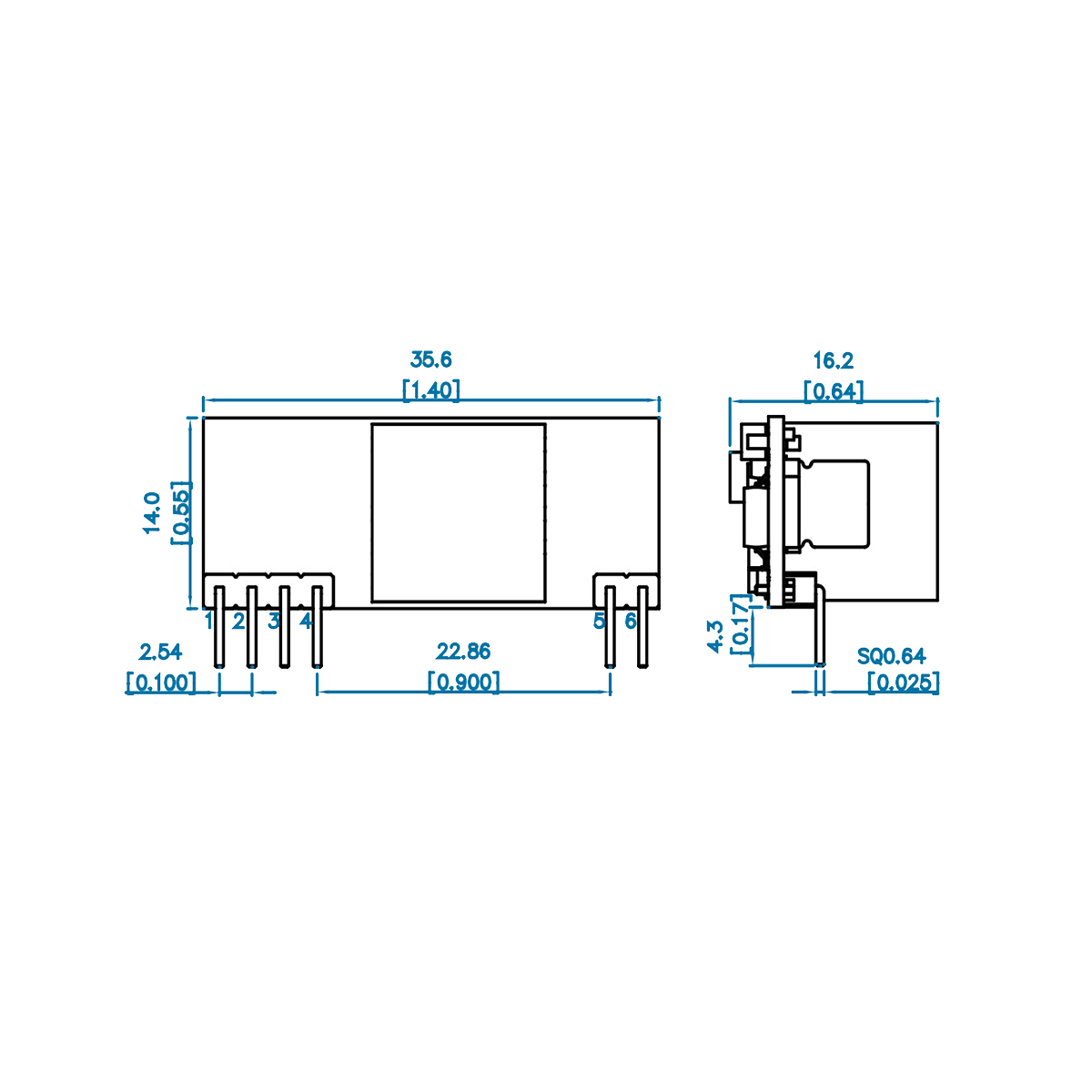 O módulo 5V 2.4A IEEE802.3Af do POE DP1435 sem capacitância apoia o módulo POE de 100M 1000M