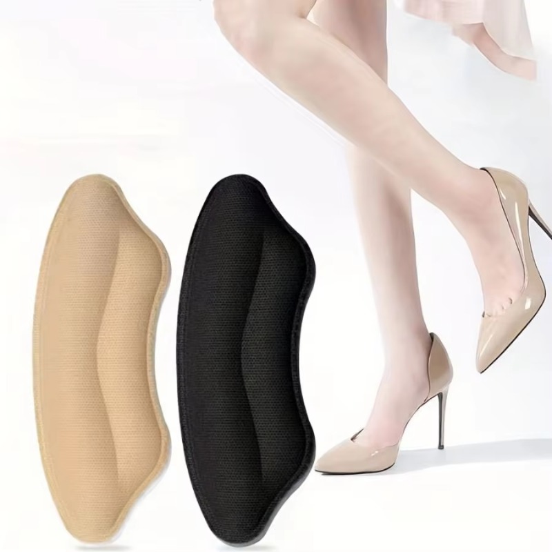8-Pack Heel Pads for Too Big Shoes, Self-Adhesive Heel Protectors Inserts Improve Shoe Fit Prevent Slippage