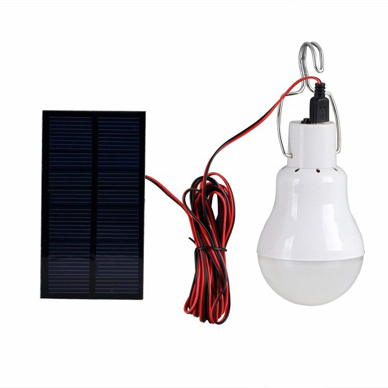 LED Solar birne mit Haken Licht im Freien wasserdicht Camping Solar lampe Energie spar lampe Garten Innenhof Weg Licht
