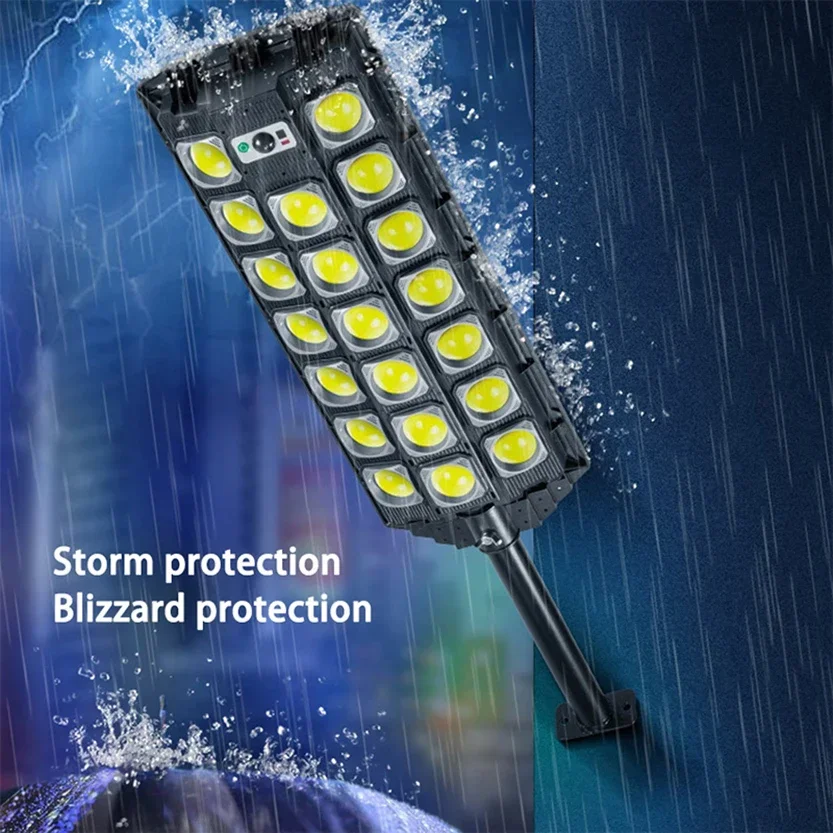 Newest Solar Street Lights Motion Sensor LED Solar Flood Light Dusk To Dawn Outdoor IP66 Waterproof LED Security Lamp for Yard