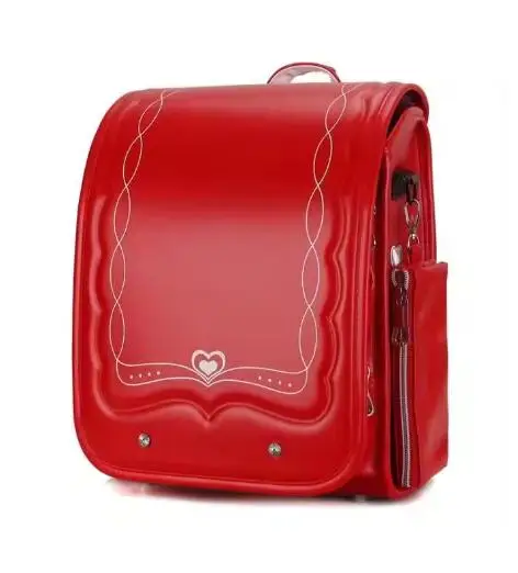 소녀를위한 학교 Randoseru 배낭 소년을위한 일본 학교 가방 일본 PU 가죽 학교 Bookbag randoseru 일본 배낭