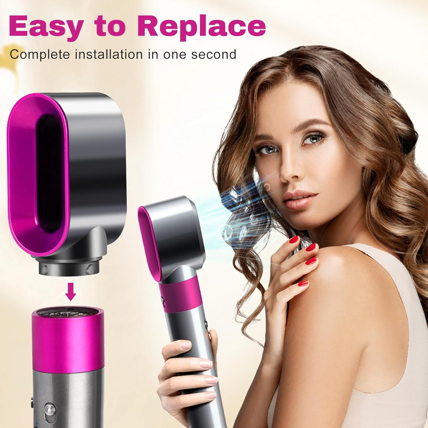 Haar Styler Curler Modellering Nozzle Voor Dyson Airwrap HS01 HS05 SenCiciMen X9 Föhn Pre-Styling Nozzle Accessoires onderdelen