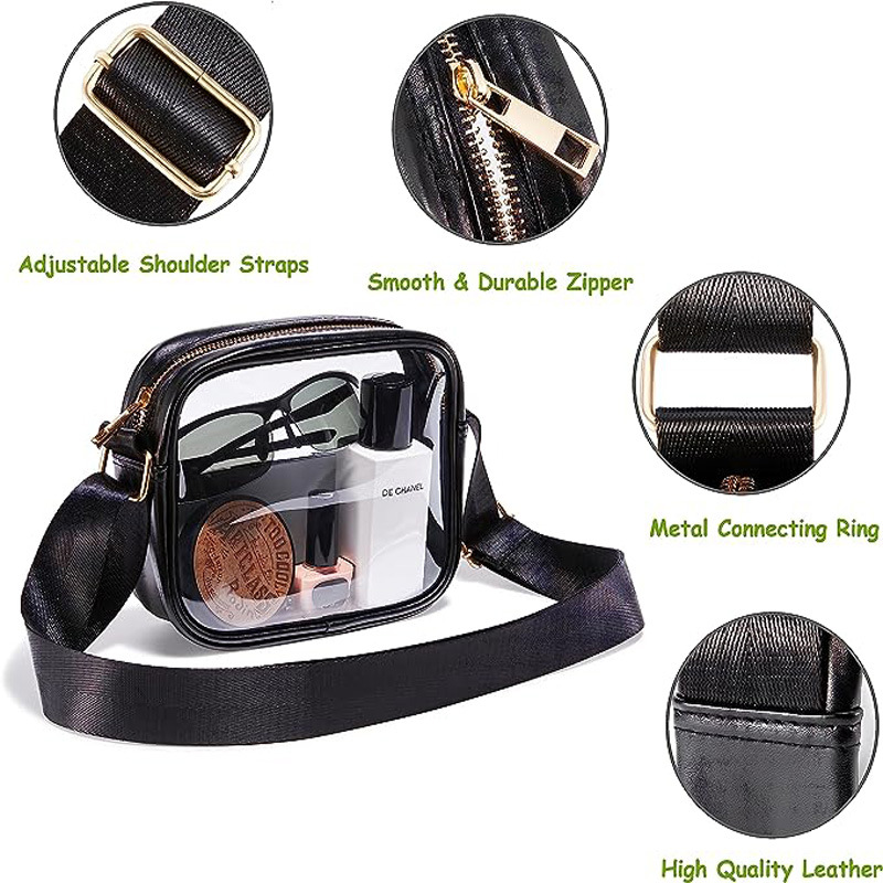 2025 PVCโปร่งใสCrossbodyกระเป๋าแบบพกพากันน้ําชายหาดเปลี่ยนมัลติฟังก์ชั่นกระเป๋าเยลลี่สําหรับกระเป๋าเดินทางผู้หญิง