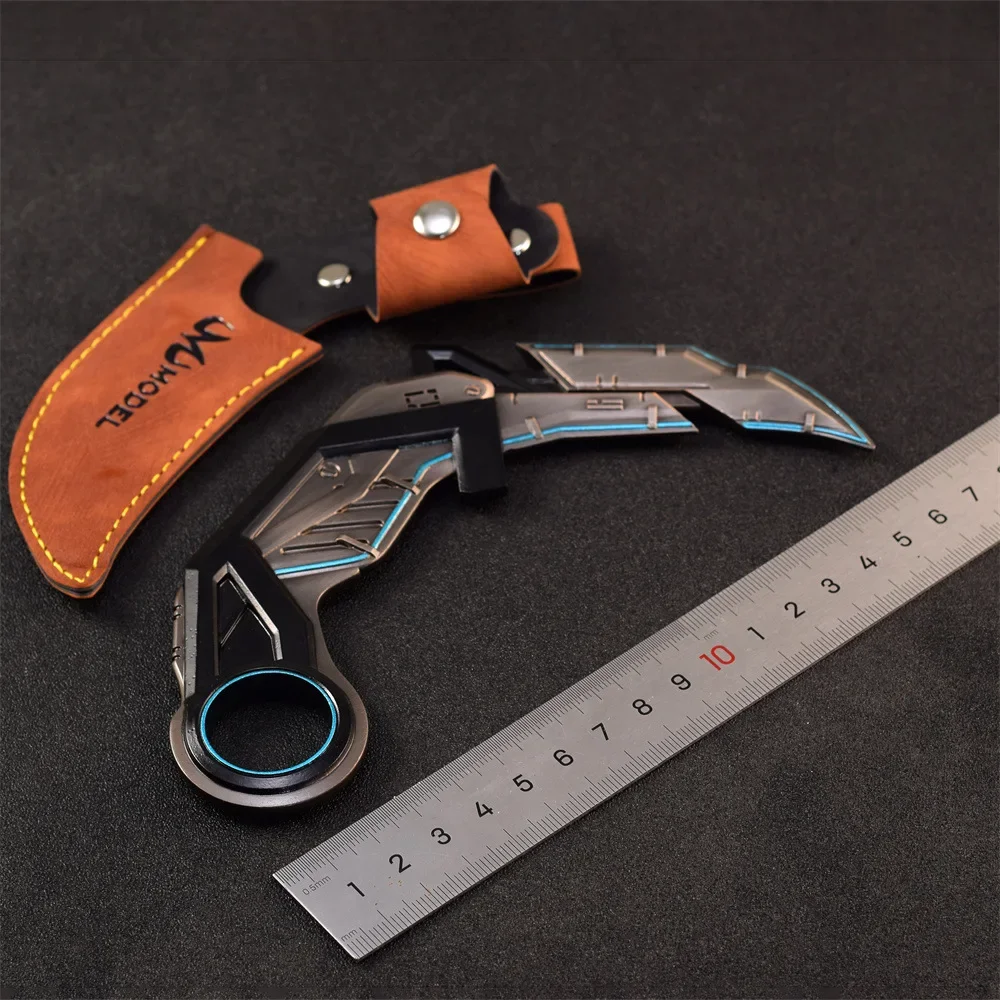Arma Valorant RGX de 17cm, cuchillo de garra con gráficos, juego de arma periférica, espada, modelo de arma de cuerpo a cuerpo, adornos, colecciones, regalos, juguete
