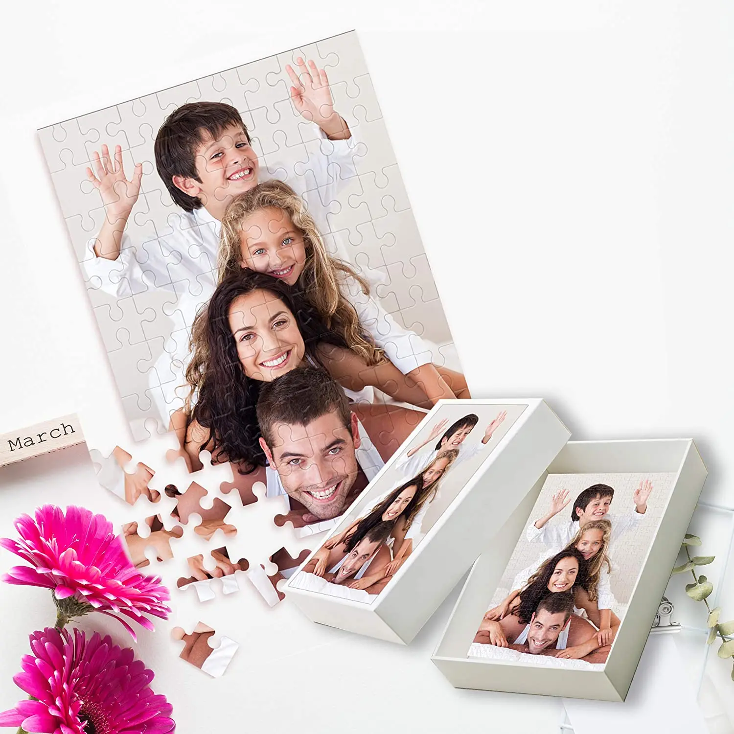 Фото на заказ головоломки DIY игрушки для детей украшения Коллекционные забавные игрушки для отдыха для взрослых персонализированный лучший подарок с коробкой