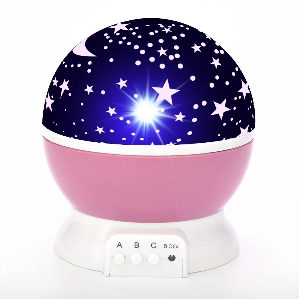 Estrela lâmpada do projetor lua galáxia crianças quarto led night light decoração da lâmpada do bebê rotativo estrelado projetor candeeiro de mesa presente