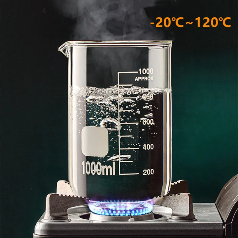 Taza medidora de vidrio de 50/100/150/250/500/1000ml, taza graduada transparente, vaso resistente al calor, herramientas de cocina para hornear