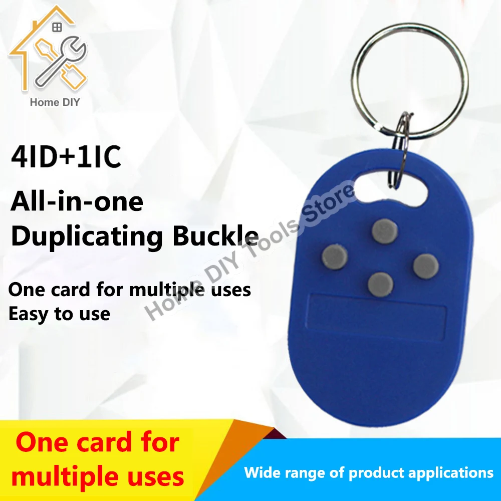 1 unid RFID llavero múltiple 5 en 1 125Khz t5577 em ID escribible IC 13,56 MHz 1K S50 UID cambiable clave FOB etiqueta