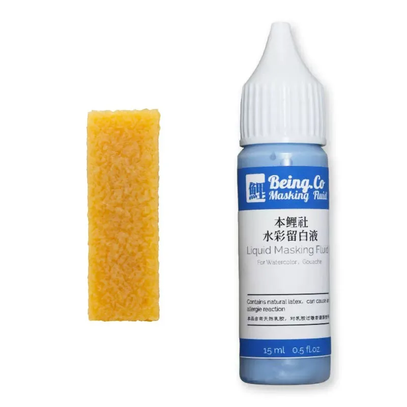 15 мл акварельная маскирующая жидкость, белый/синий резиновый ластик, клей для художника, жидкие товары для рукоделия