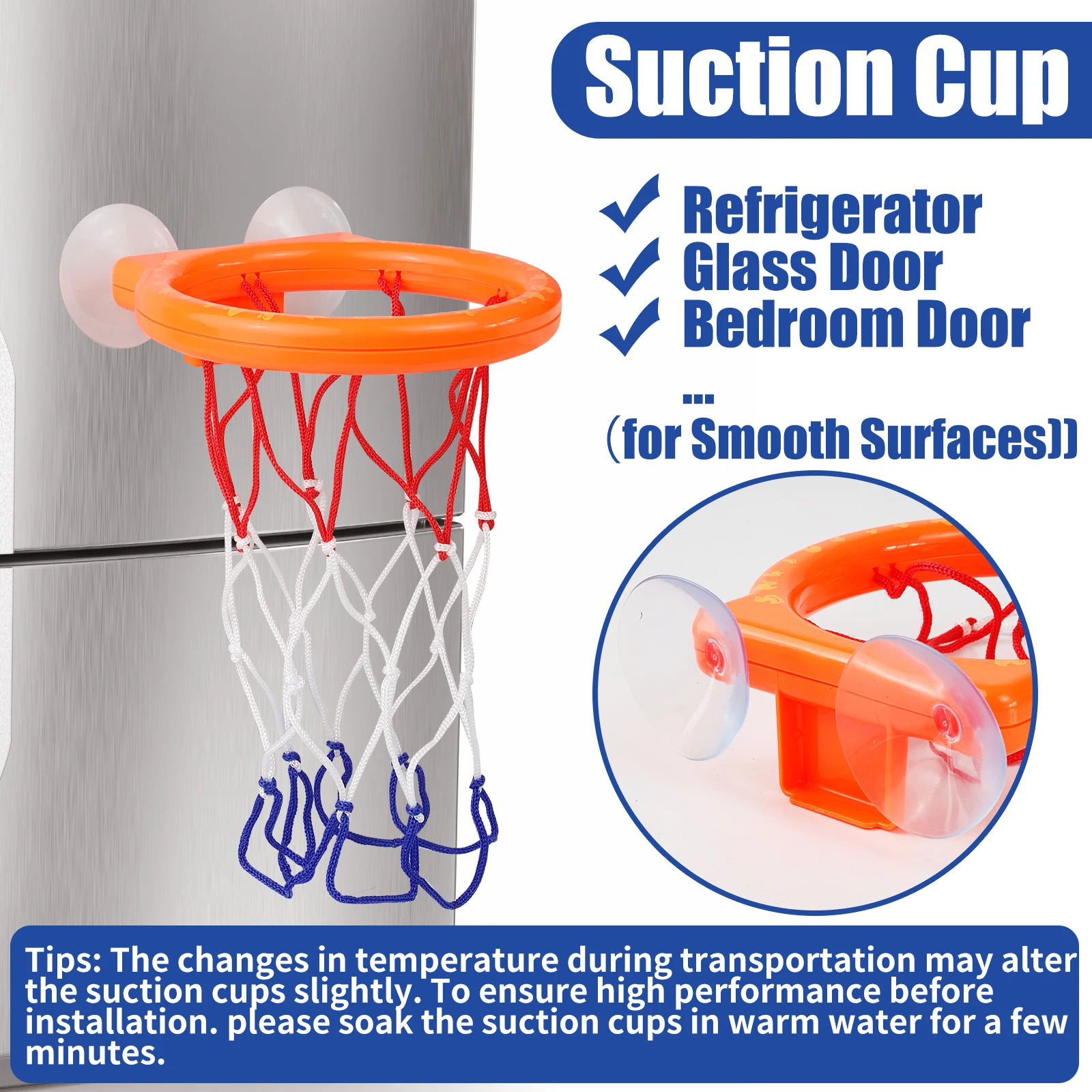 Giocattoli da bagno: mini canestro da basket per vasca da bagno, canestro da basket con ventosa e set di palline, Halloween/Natale