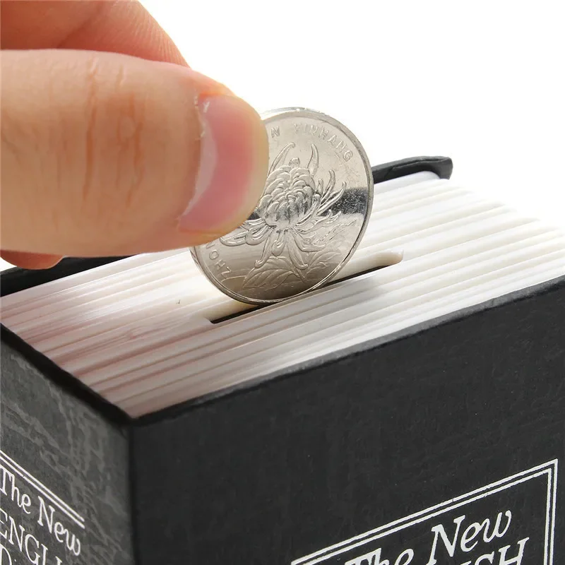 Home Storage ปลอดภัยกล่องหนังสือพจนานุกรม Bank เงินสดเครื่องประดับ Hidden Secret Security Locker 2 ปุ่มล็อค Drop Shipping