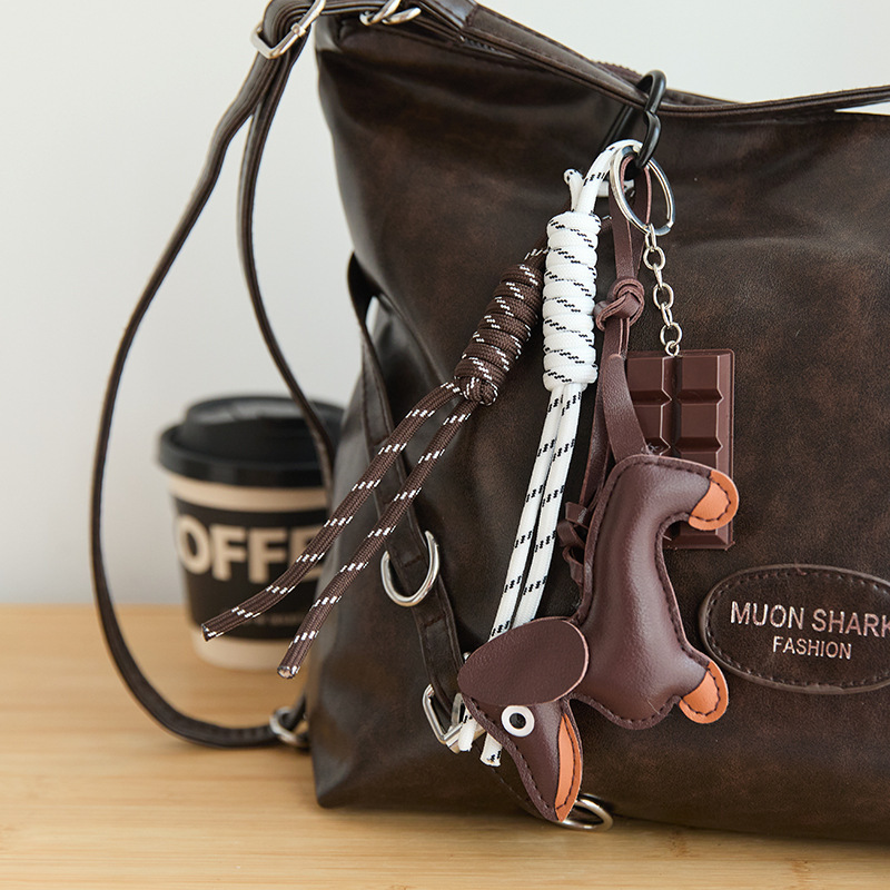 Чрезвычайно сращенные подвески для сумок, универсальные подвески для сумок, собака таксы в тон с подвесными веревками, модная подвеска для ключей