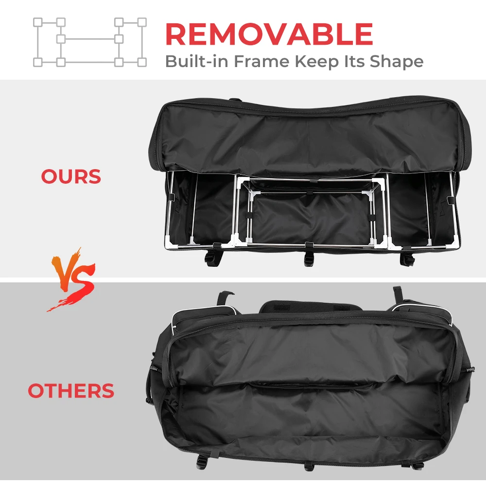 ATV Traseiro Rack Bag para Motocicletas, Pacote De Armazenamento, Saco De Tanque De Combustível, Alforje para Yamaha 400, Compatível com Polaris 300 para Can Am