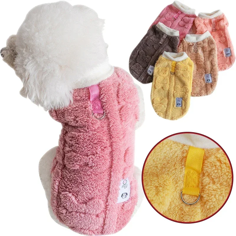 Ropa de lana suave para perros, jersey cálido de invierno para cachorros y gatitos, ropa para mascotas para perros pequeños, ropa para Chihuahua Bulldog, suéter para perros
