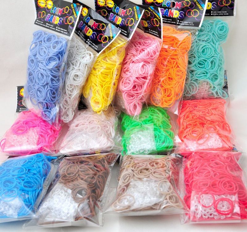 Neue Webstuhl-Gummibänder, Armband für Kinder oder Haare, Regenbogen-Gummi-Webstuhlbänder, machen gewebtes Armband, DIY-Handwerksspielzeug, Weihnachtsgeschenk