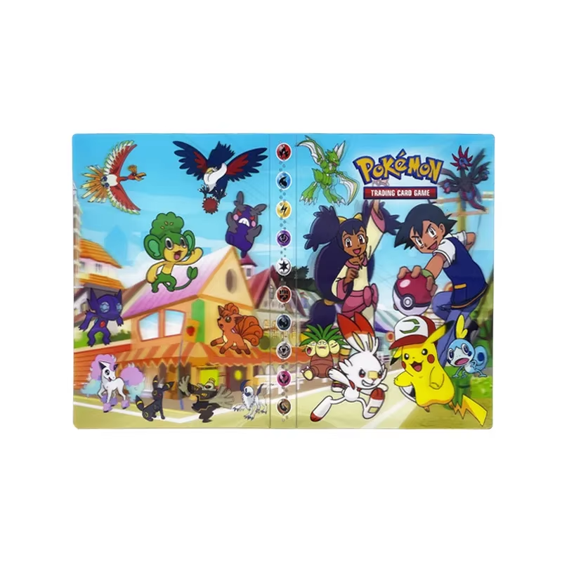 ออกแบบใหม่ 240 ชิ้น Pokemones อัลบั้มหนังสือ Charizard Squirtle ผู้ถือ Binder อะนิเมะการ์ด Protector โน้ตบุ๊คเด็กของขวัญ