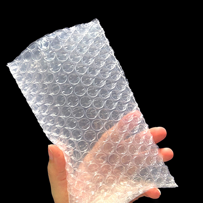 Plastikfolie Umschlag Tasche für kleine Gegenstände pe transparente stoß feste Verpackung Tasche Doppel folie Bubble Bag 200 teile/paket