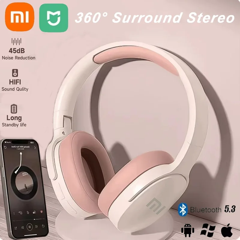 Auriculares inalámbricos Xiaomi P2961 Bluetooth 5,3 auriculares supraaurales para Samsung iPhone auriculares estéreo de alta fidelidad auriculares de juego con micrófono