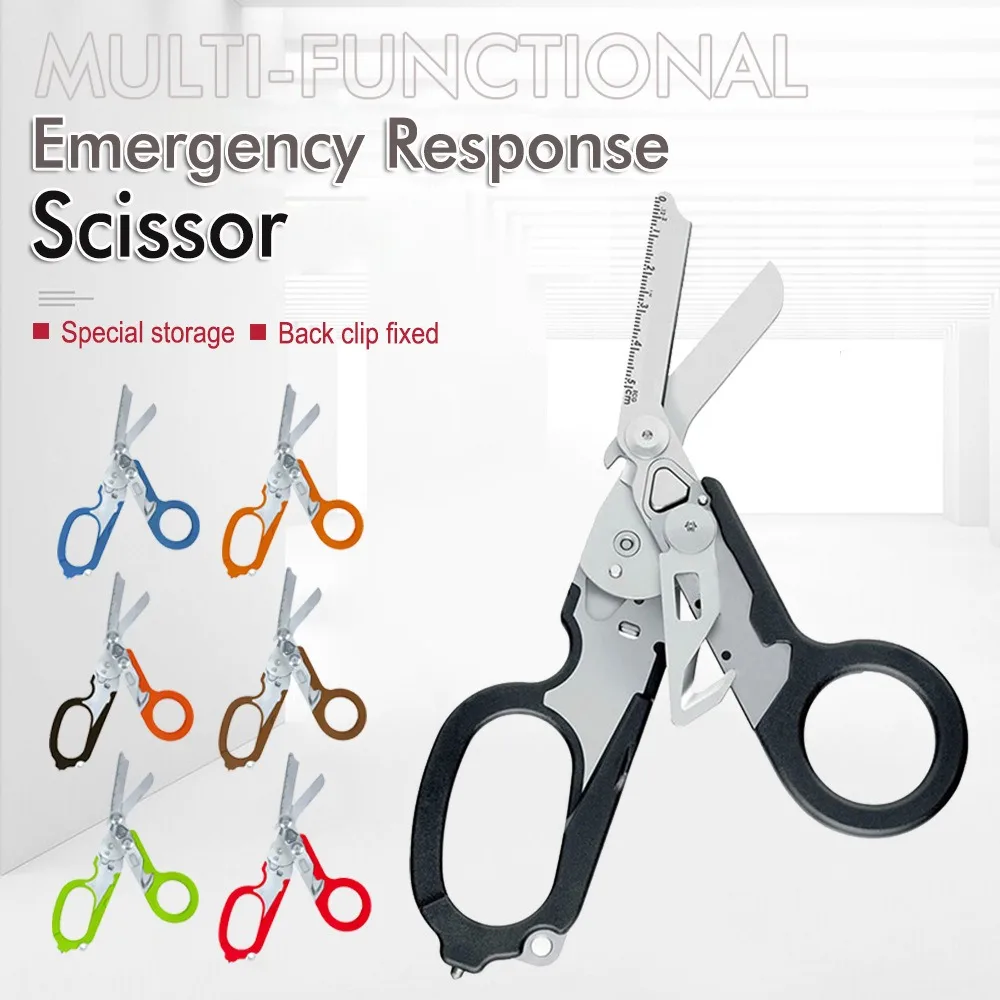 Taktische Medizinische Schere Notfall Rettung Schere Erste Hilfe Kit Raptor Schere Faltbare Zange Outdoor Survival EDC Werkzeug Ausrüstung