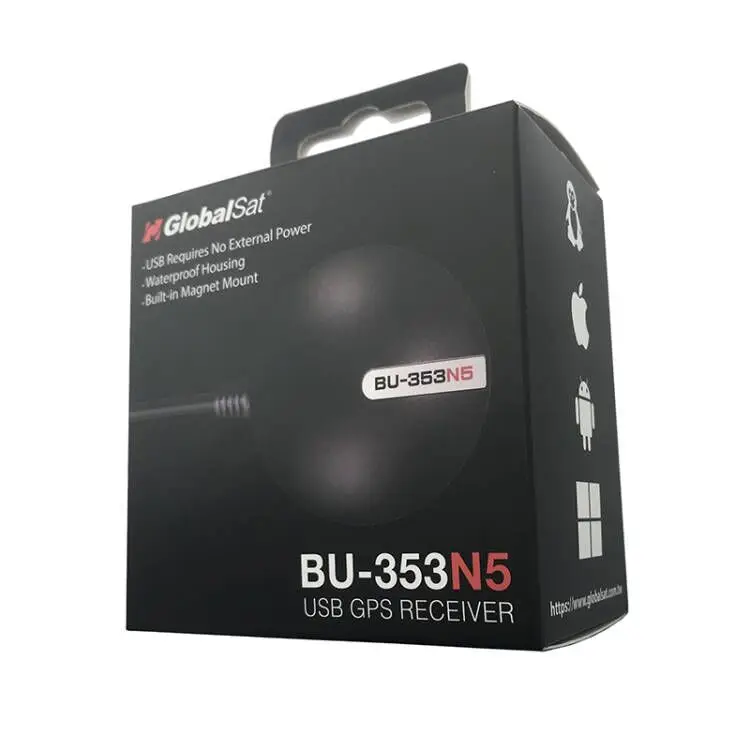 Cable receptor GPS resistente al agua, BU-353N5 reemplazable BU-353S4/BU353S4 GlobalSat, GPS con USB, interferencias, MediaTek AG3335MN