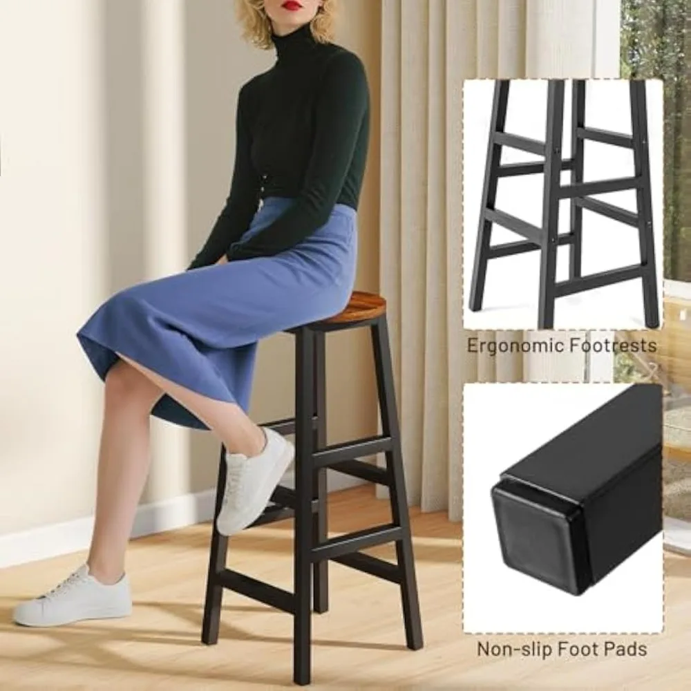 3-Pieces Bar Table Set, Rectangular Dining Table and 2 Chairs with Storage Shelves, Kitchen Set for Small Space, Breakfa Nook